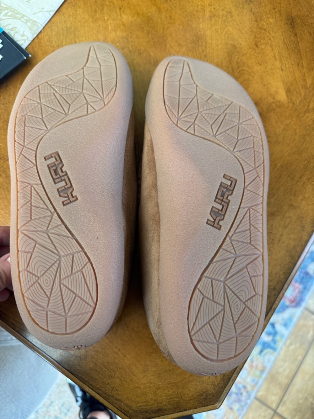 KURU Men's Tan Suede Slip-On Loafers - Picture 2 of 4